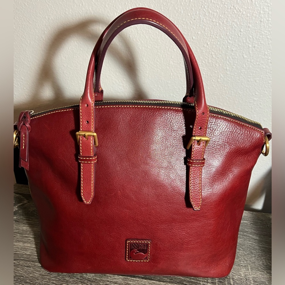Dooney & Bourke Florentine Leather Domed Satchel